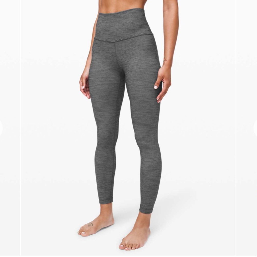 NWT lululemon Align HR Pant 25 Grey herringbone 4